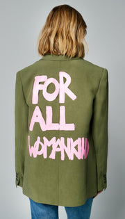 Hand-Painted 90's Blazer – “For All Womankind”